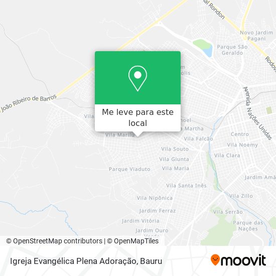 Igreja Evangélica Plena Adoração mapa