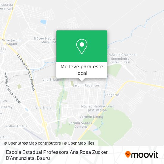Escola Estadual Professora Ana Rosa Zucker D'Annunziata mapa