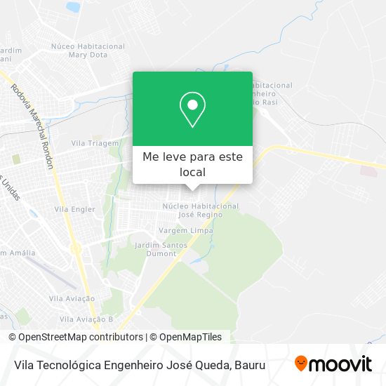Vila Tecnológica Engenheiro José Queda mapa