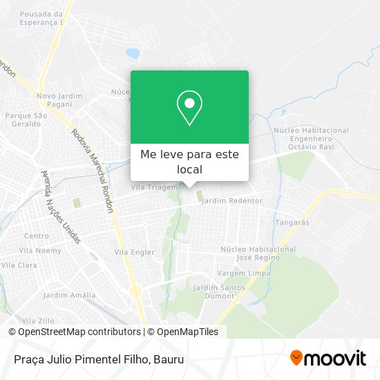Praça Julio Pimentel Filho mapa