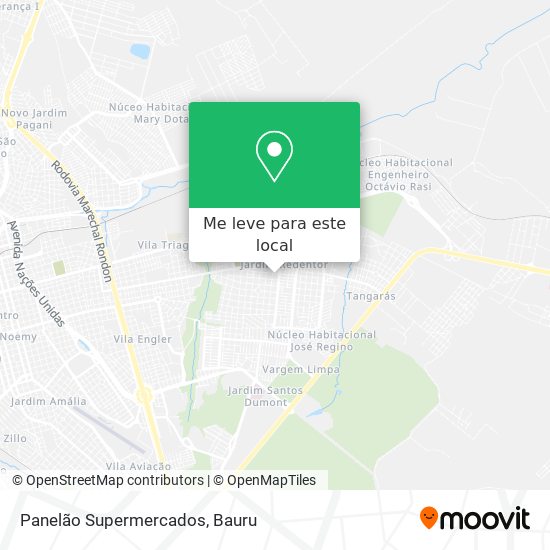 Panelão Supermercados mapa