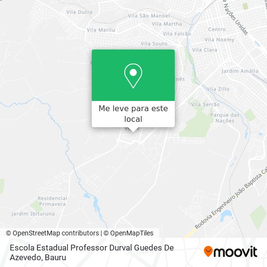 Escola Estadual Professor Durval Guedes De Azevedo mapa