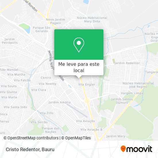 Cristo Redentor mapa