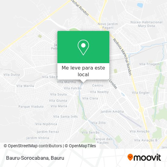 Bauru-Sorocabana mapa