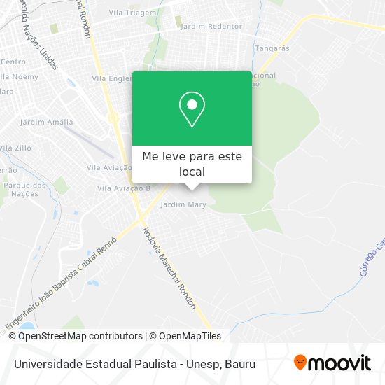 Universidade Estadual Paulista - Unesp mapa