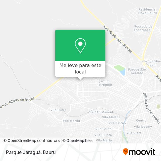 Parque Jaraguá mapa