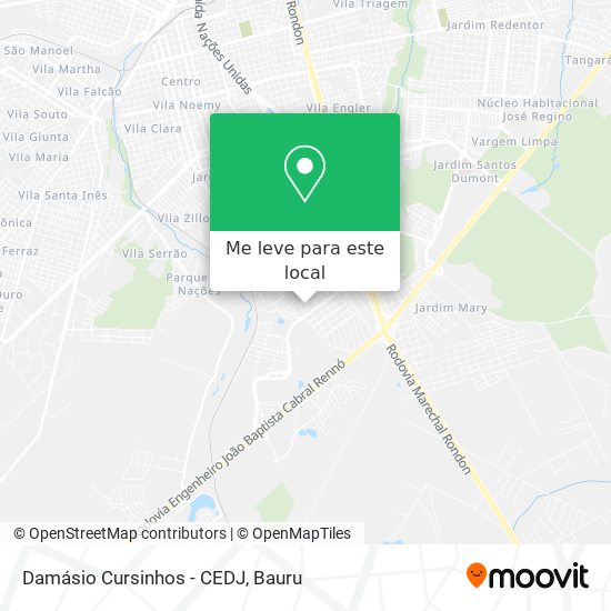 Damásio Cursinhos - CEDJ mapa
