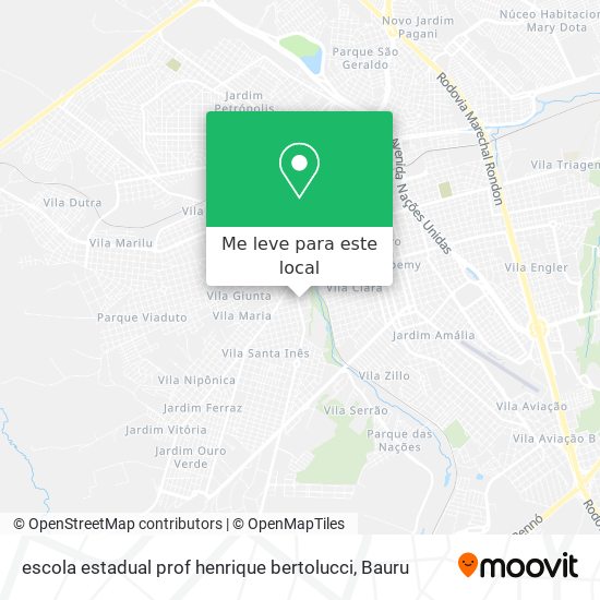 escola estadual prof henrique bertolucci mapa