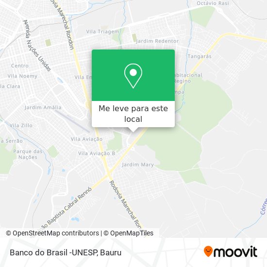 Banco do Brasil -UNESP mapa