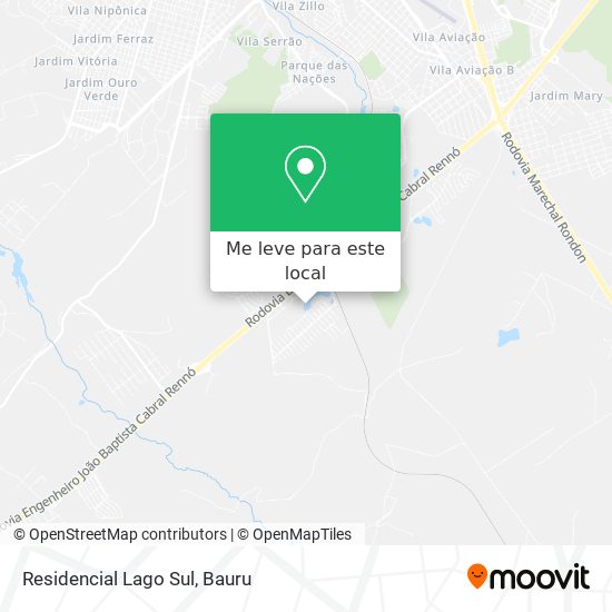 Residencial Lago Sul mapa