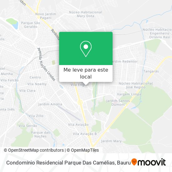 Condomínio Residencial Parque Das Camélias mapa