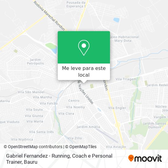 Gabriel Fernandez - Running, Coach e Personal Trainer mapa