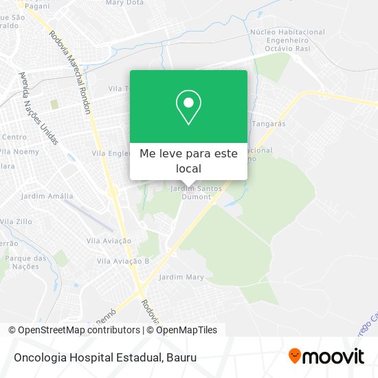 Oncologia Hospital Estadual mapa