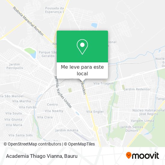 Academia Thiago Vianna mapa
