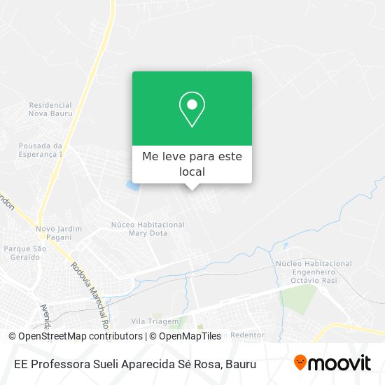 EE Professora Sueli Aparecida Sé Rosa mapa
