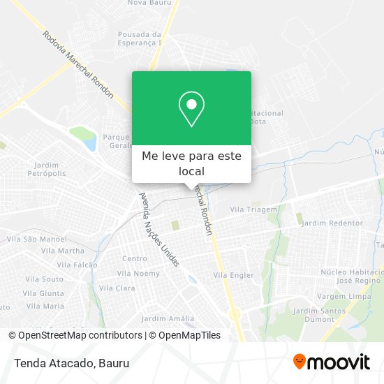 Tenda Atacado mapa