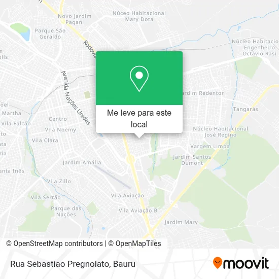 Rua Sebastiao Pregnolato mapa