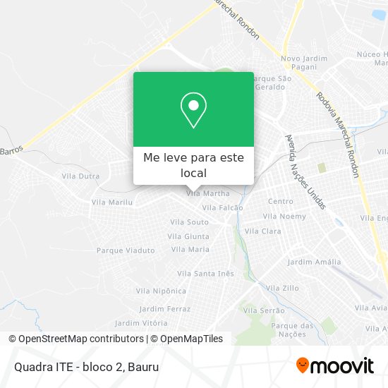 Quadra ITE - bloco 2 mapa