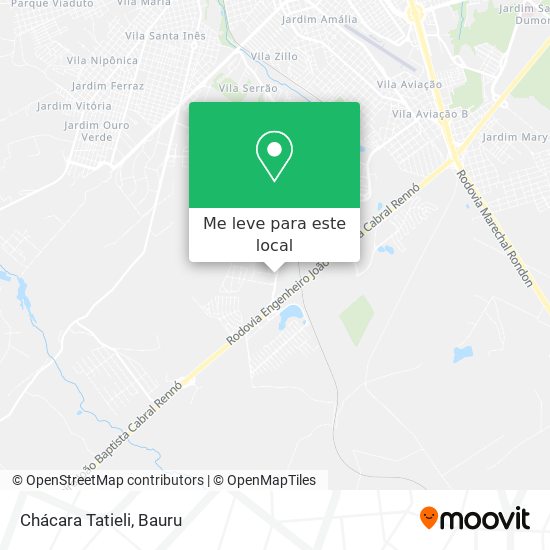 Chácara Tatieli mapa