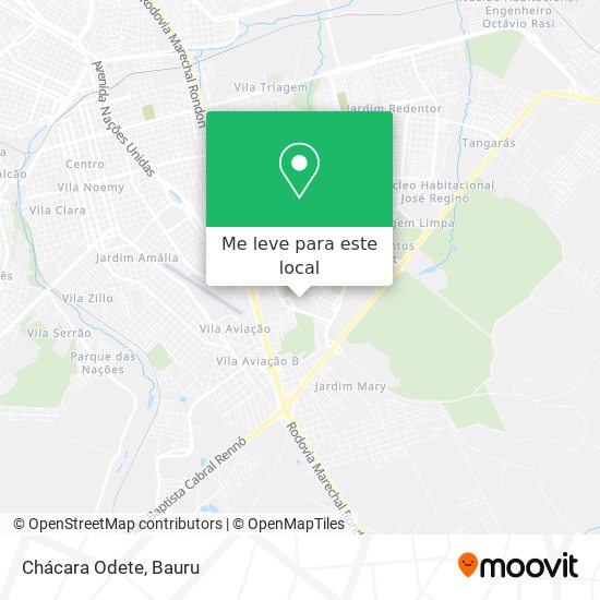 Chácara Odete mapa