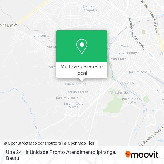 Upa 24 Hr Unidade Pronto Atendimento Ipiranga mapa
