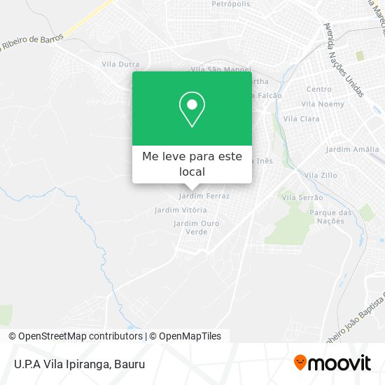 U.P.A  Vila Ipiranga mapa