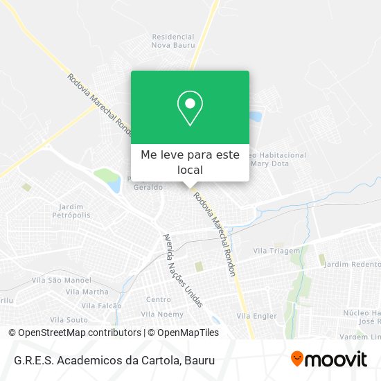 G.R.E.S. Academicos da Cartola mapa