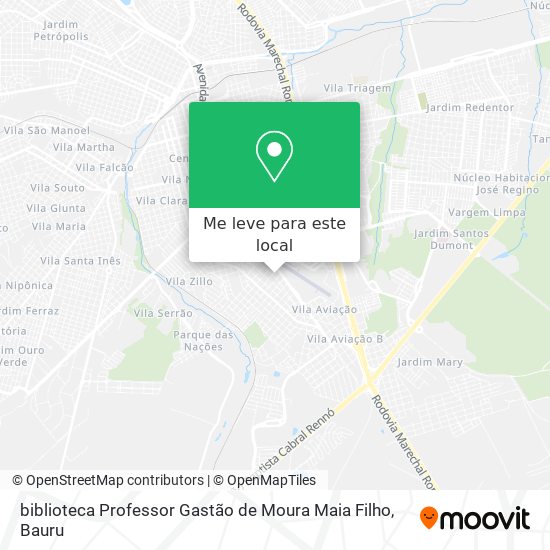 biblioteca Professor Gastão de Moura Maia Filho mapa