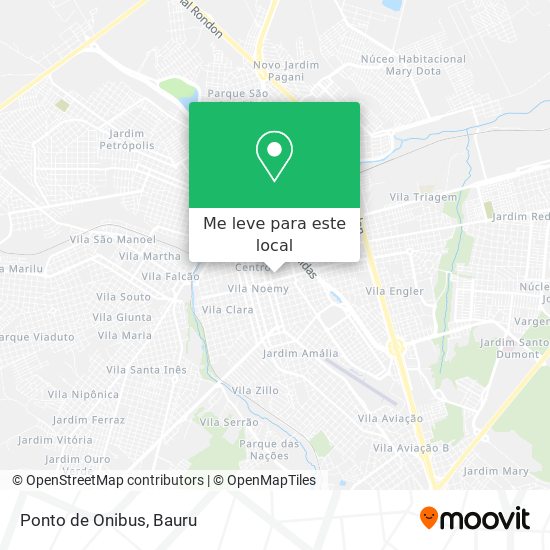 Ponto de Onibus mapa