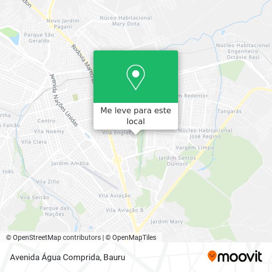 Avenida Água Comprida mapa