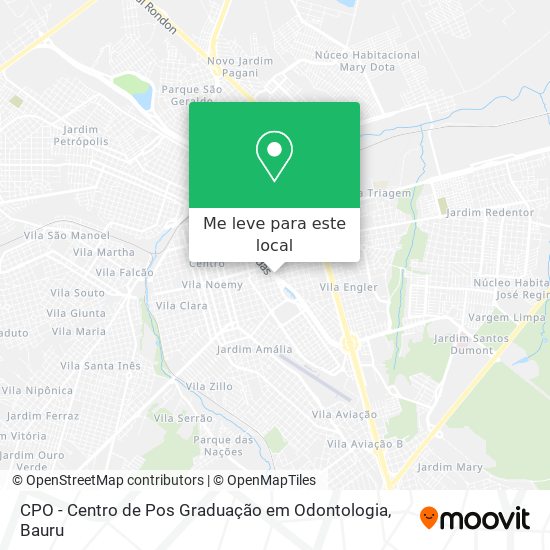 CPO - Centro de Pos Graduação em Odontologia mapa