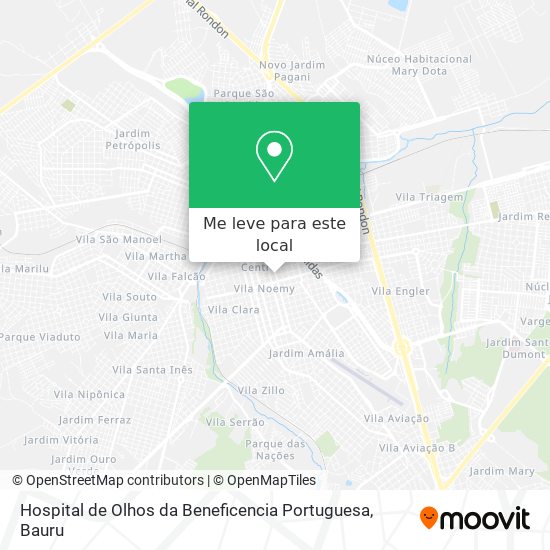 Hospital de Olhos da Beneficencia Portuguesa mapa