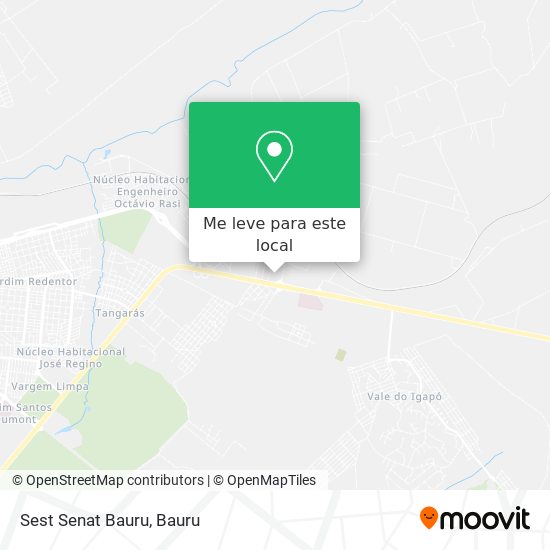 Sest Senat Bauru mapa
