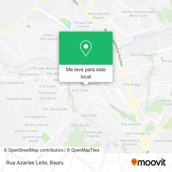 Rua Azarias Leite mapa