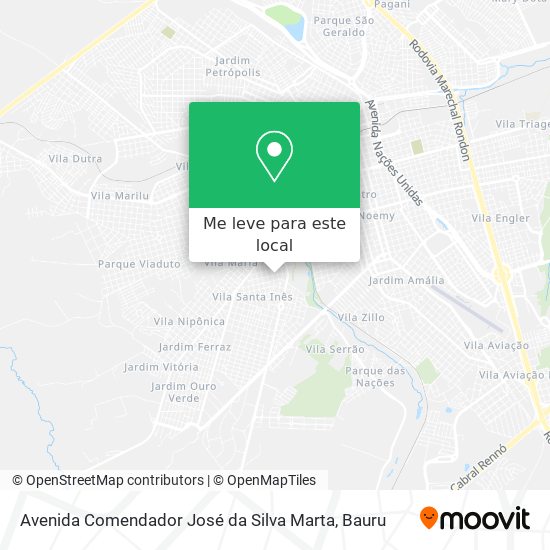 Avenida Comendador José da Silva Marta mapa