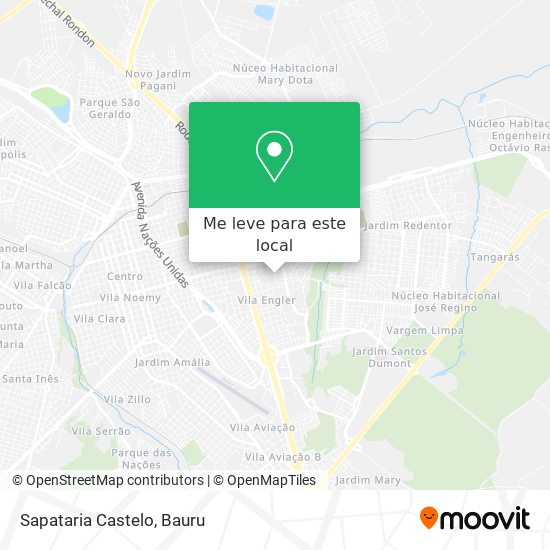 Sapataria Castelo mapa