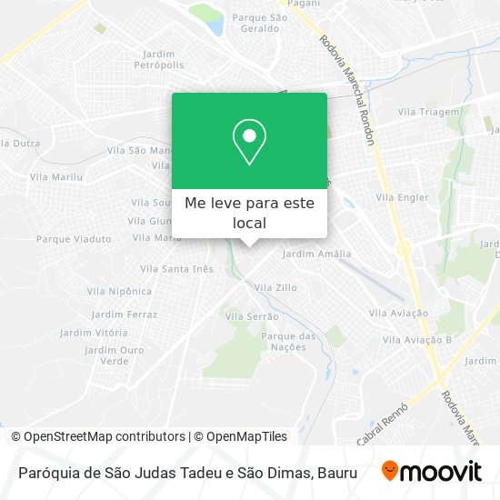 Paróquia de São Judas Tadeu e São Dimas mapa