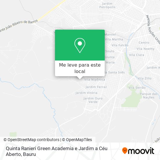 Quinta Ranieri Green  Academia e Jardim a Céu Aberto mapa