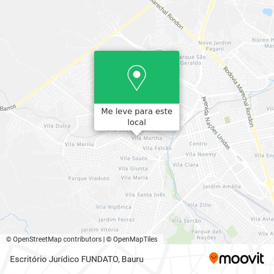 Escritório Jurídico FUNDATO mapa