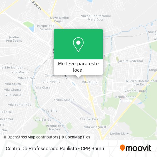 Centro Do Professorado Paulista - CPP mapa