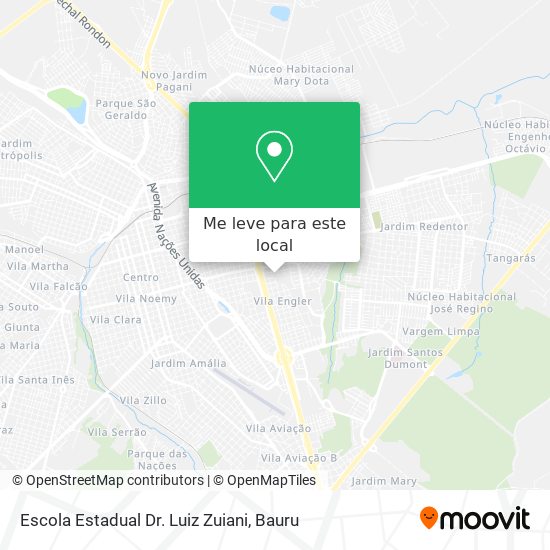 Escola Estadual Dr. Luiz Zuiani mapa