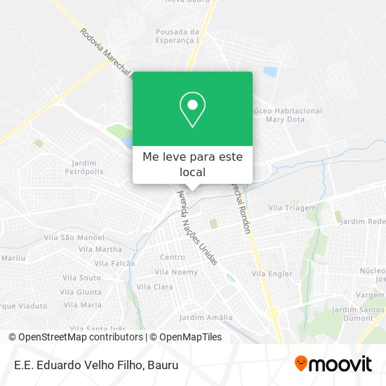 E.E. Eduardo Velho Filho mapa