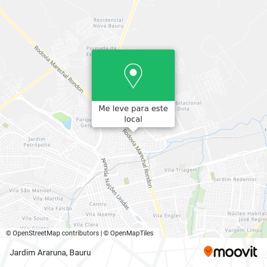 Jardim Araruna mapa