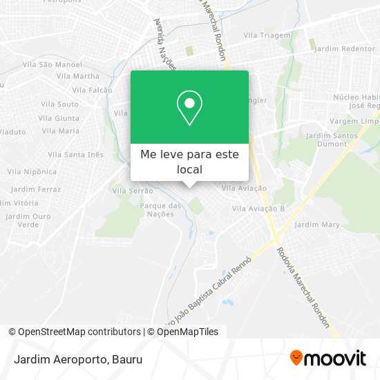 Jardim Aeroporto mapa