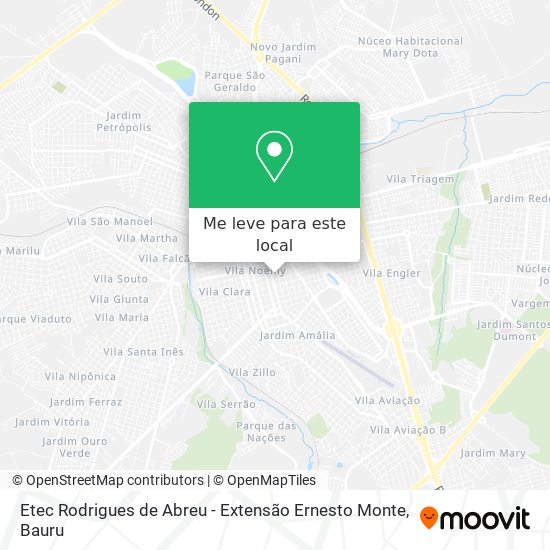 Etec Rodrigues de Abreu - Extensão Ernesto Monte mapa