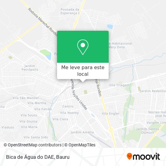 Bica de Água do DAE mapa