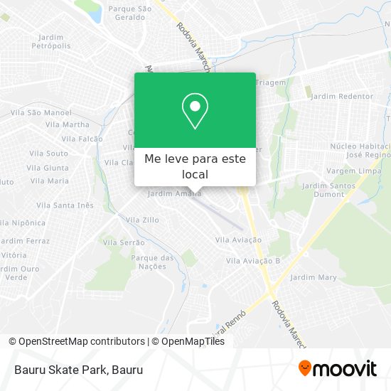 Bauru Skate Park mapa