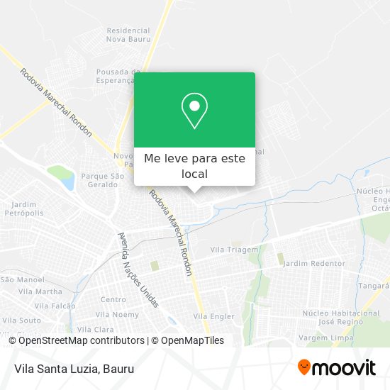 Vila Santa Luzia mapa