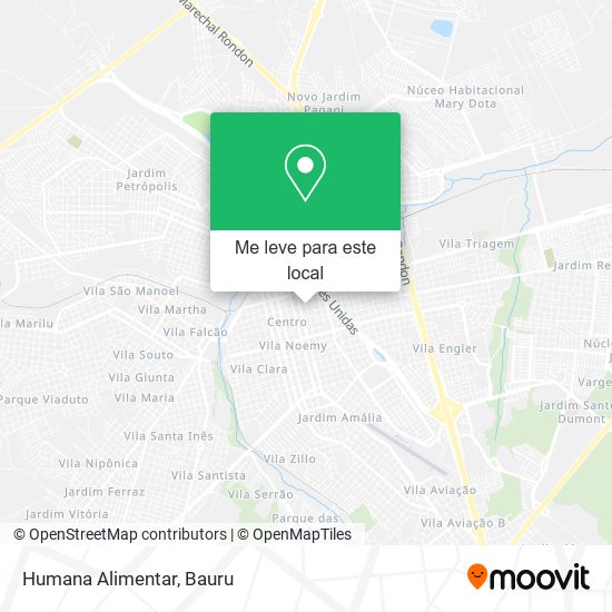 Humana Alimentar mapa
