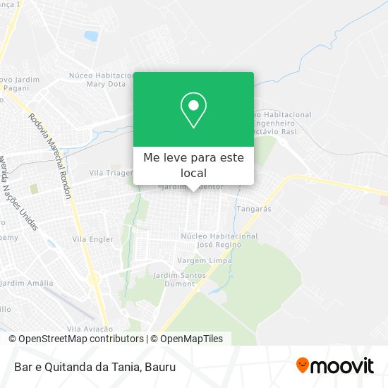 Bar e Quitanda da Tania mapa